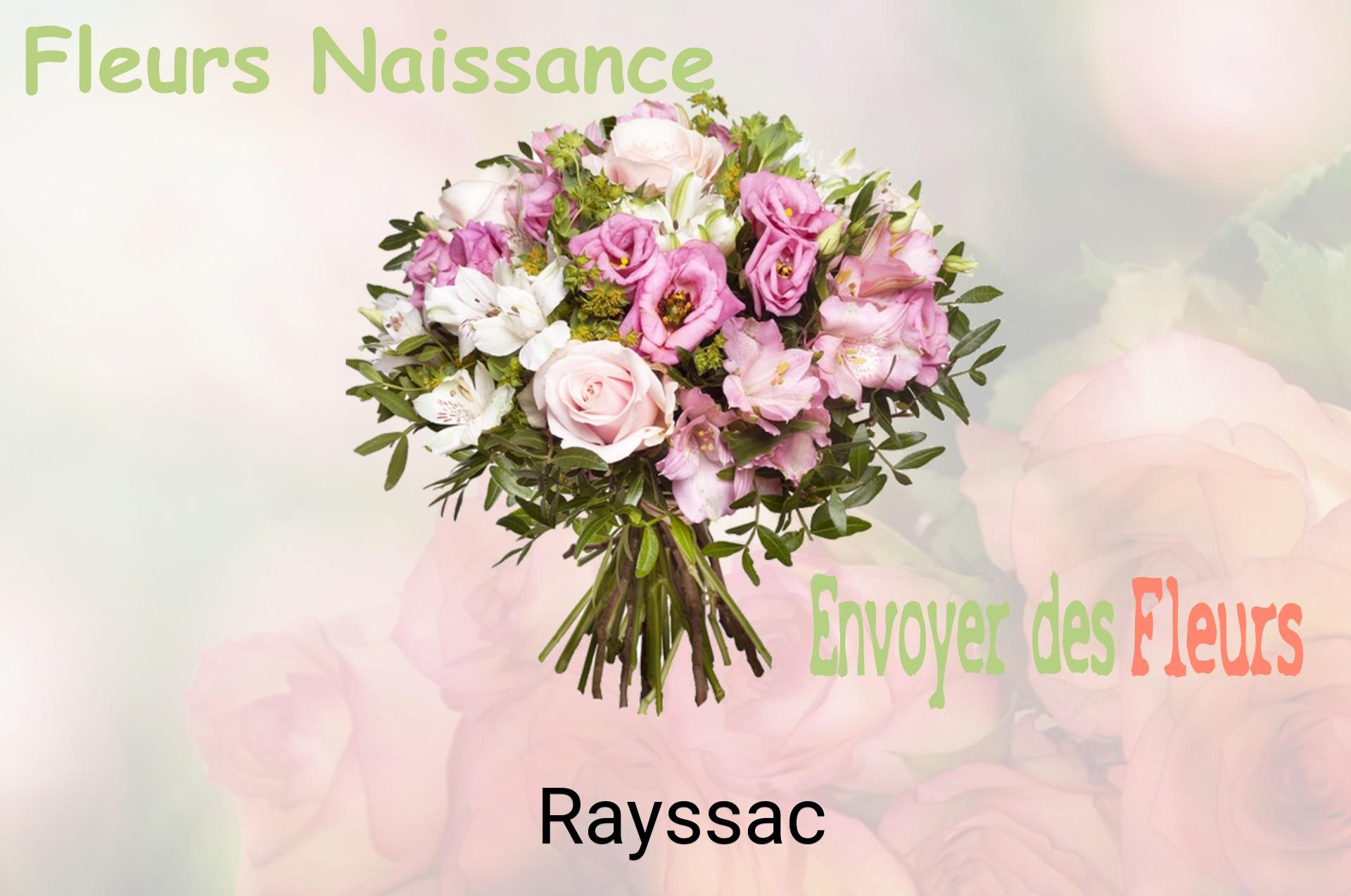 Bouquet de fleurs de naissance livré à Rayssac